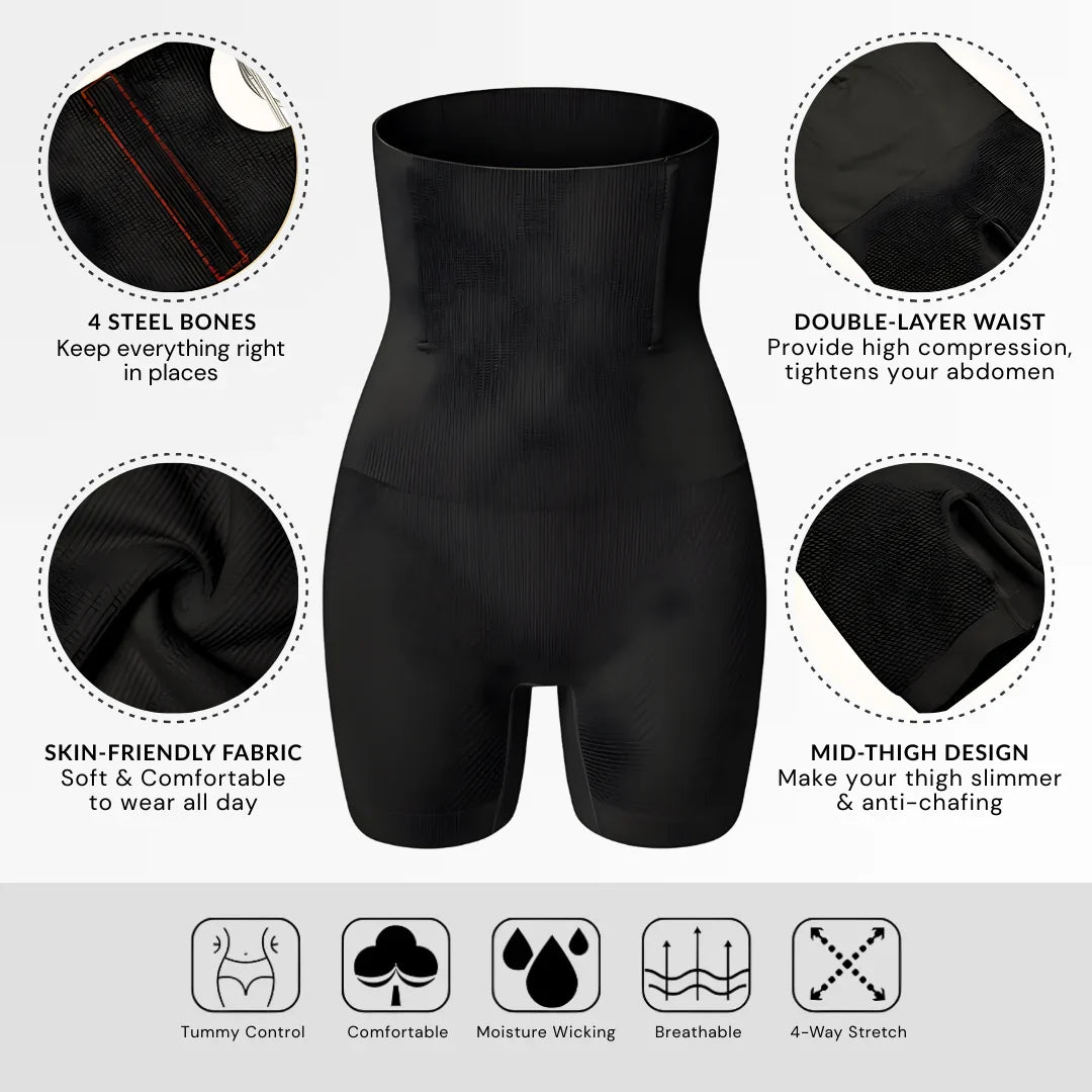 High Waist Tummy Shaper Shorts